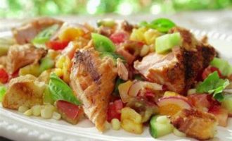 Картофельный салат на гриле