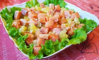 Салат из семги