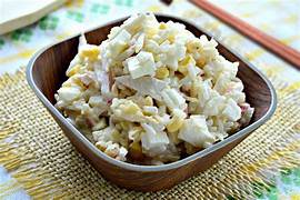 салат с крабовым мясом