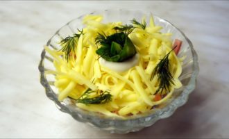Салат из буженины с сыром