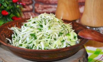салат из сладкой капусты