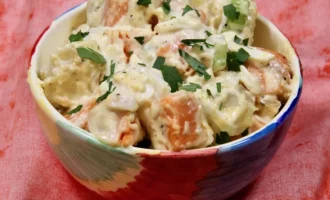 салат Из сладкого картофеля