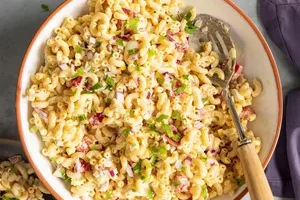 салат из макарон