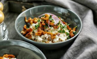 Ризотто с курицей и грибами