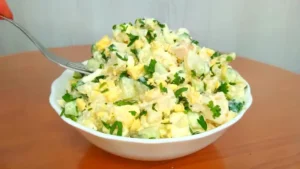 Теплый салат из цветной капусты